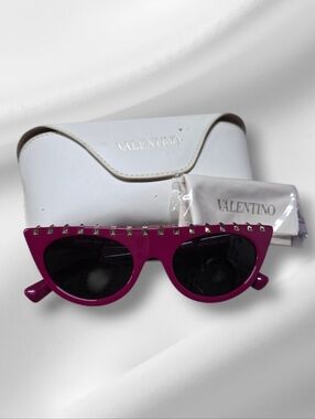 Valentino Rockstud Cateye Sunglasses
